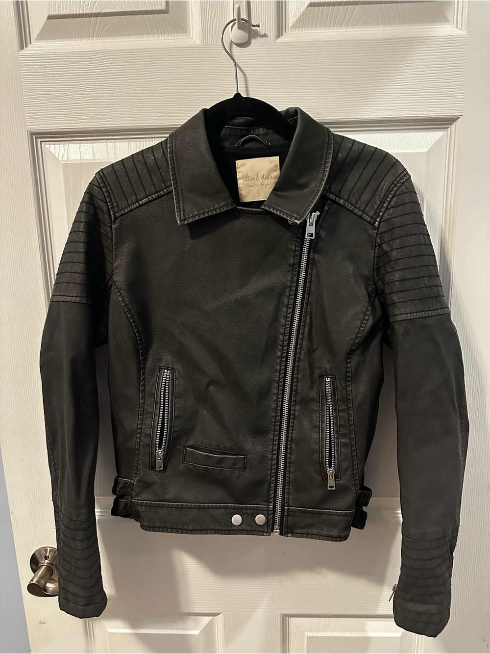 Altar’d State Faux Leather Moto Jacket – Women’s Large